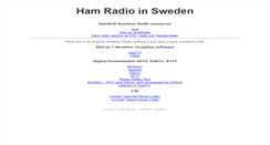 Desktop Screenshot of hamradio.se